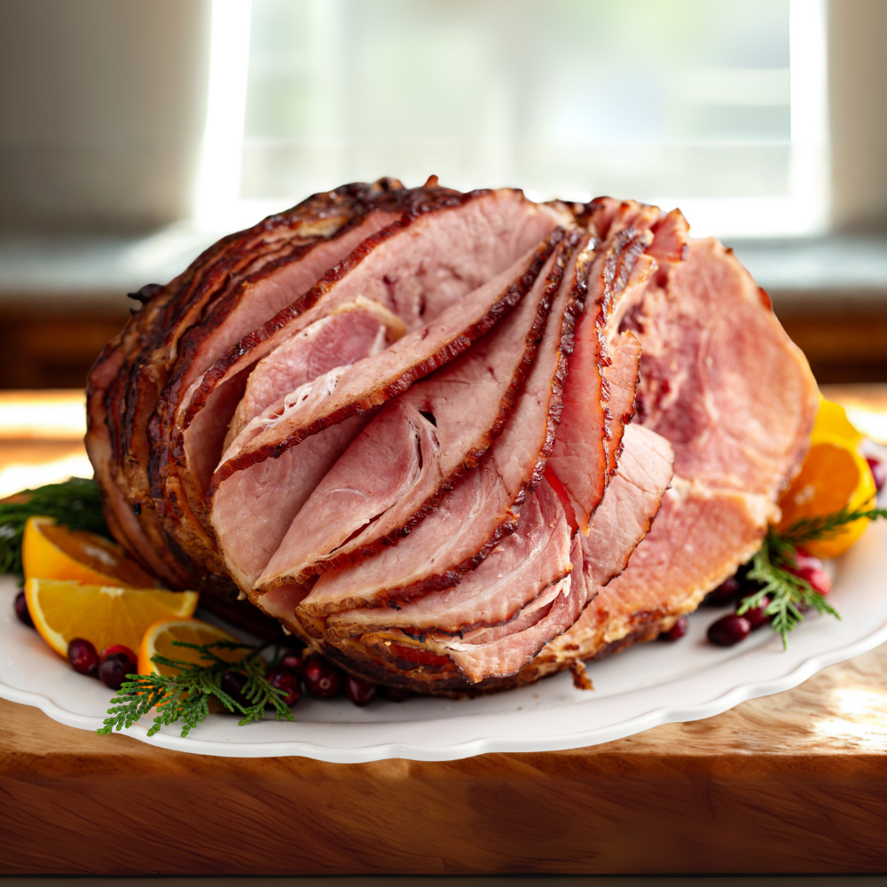 Skinless & Shankless Bone-In Smoked Ham (17lb)