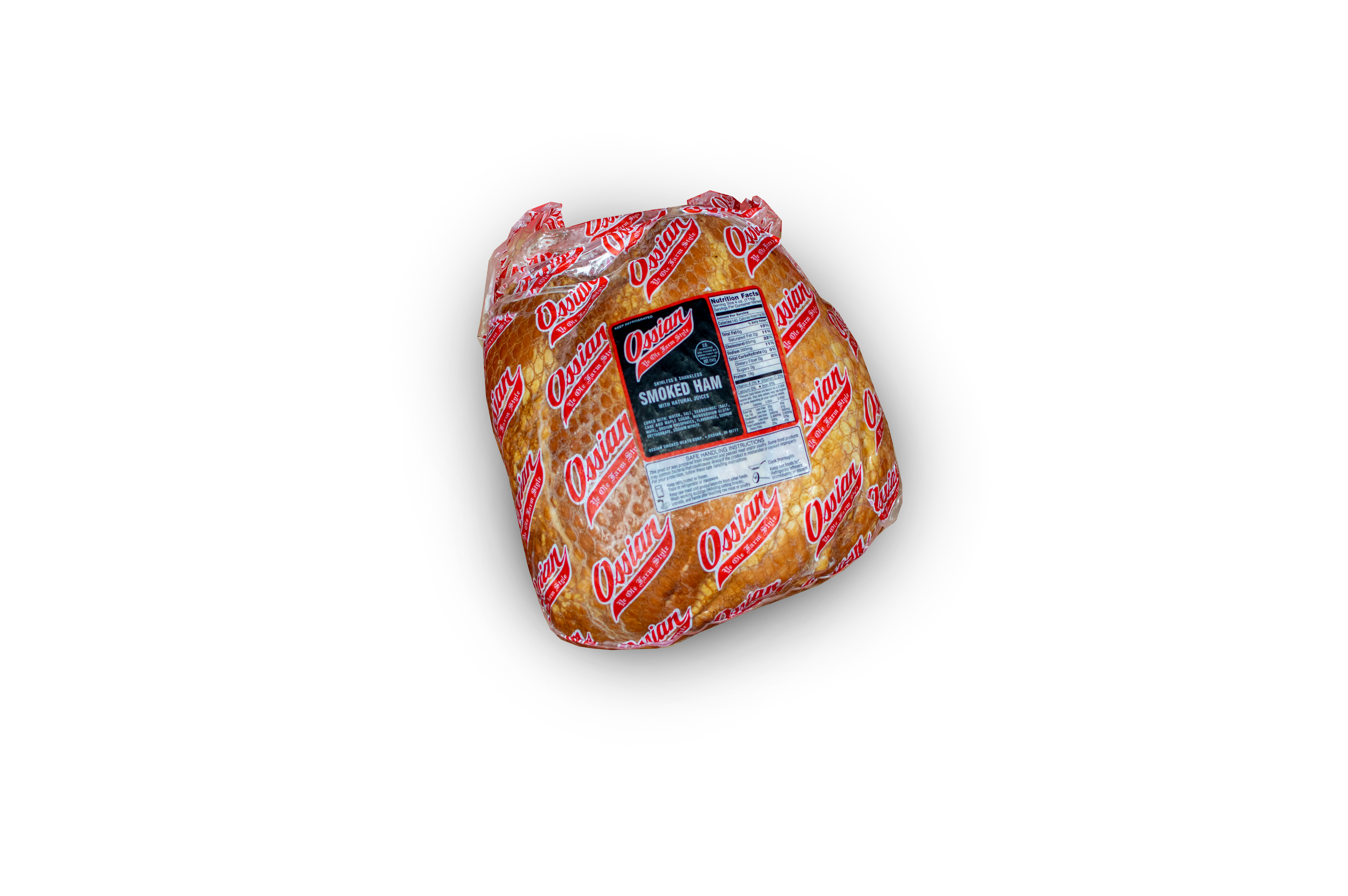 Skinless & Shankless Bone-In Smoked Ham (17lb)