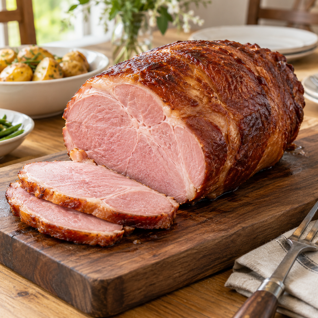Old Fashioned Hickory Smoked Boneless Ham, Fully Cooked (11 lb)