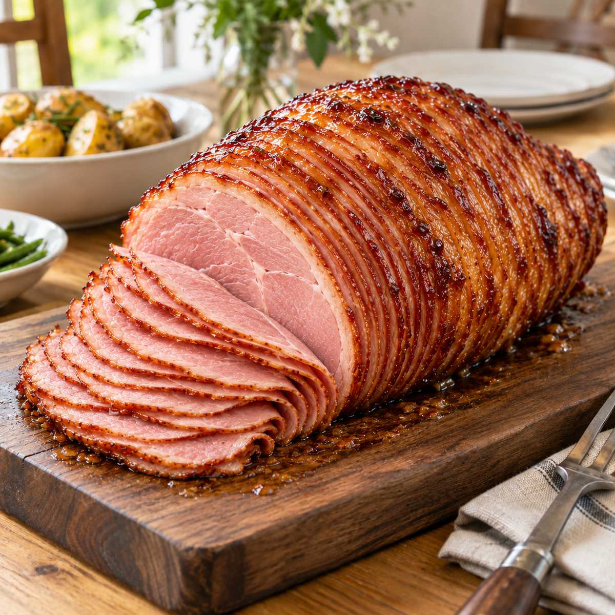 Hickory Smoked Spiral Sliced Ham, Whole Bone-In (17 lb)